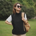 Men's casual outdoor black zip-up vest with functional pockets and stand collar - S / Top (8822) / Black