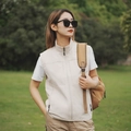 Men's casual beige vest with multiple pockets and zipper closure for outdoor activities - S / Top (8822) / Off White