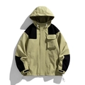 Veste à capuche homme en vert olive et noir avec poches utilitaires et cordons de serrage - S / Vert Militaire