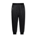 Pantalón de plumón para hombre con cintura elástica con cordón y puños acanalados negro - M / Estilo con Puño / Negro