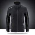 Veste de sport outdoor noire pour homme avec col montant et lettrage sur l'épaule - M / Noir