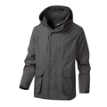 Chaqueta cargo gris oscuro para hombre con capucha desmontable y múltiples bolsillos útiles - M / Gris