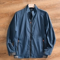 Chaqueta cortavientos ligera azul marino para hombre con cremalleras naranjas FREEODM - 3XL / Verde azulado