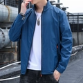 Veste de protection solaire en soie glacée pour homme avec poches zippées orange - 3XL / Bleu