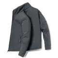 Chaqueta gris oscuro para hombre con cuello alto, forro de felpa y detalle HYBRID - L / Gris