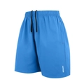 Blue quick-dry men's sports shorts with elastic drawstring waist and side zipper pockets - S / Sky Blue