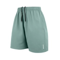 Men's quick-dry sports shorts in light grey-green with elastic waist and drawstring - S / Bean Green