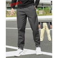 Pantalón térmico de invierno gris oscuro para hombre con forro polar amarillo grueso - XS / gris oscuro
