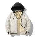 Veste matelassée en graphène pour hommes en beige avec doublure polaire chaude - S / Khaki
