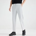 Men's light grey ice silk sports trousers with high elasticity and quick-dry fabric - M / Light Gray