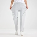 Men's light grey high-elastic ice silk trousers with drawstring waist and stretch fabric - M / Light Gray