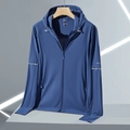Veste de protection solaire bleue pour homme avec UPF 50+ et mesh respirant - M / Bleu sarcelle