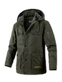Herren Winter-Parka in Olivgrün mit warmem Kunstfellfutter und praktischen Arbeitstaschen - M / Armeegrün