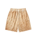 Short de sport homme en maille gaufrée orange vintage avec cordon de serrage - M / Orange