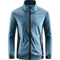 Men's light blue breathable sun protection jacket with Freedom elastic tape and orange accents - M / Light Blue