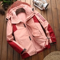 Pink two-piece outdoor jacket with waterproof Texapore fabric and fleece lining - M / Pink (Women's Style)