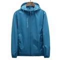 Veste légère à capuche bleue protection UV UPF 70+ pour hommes et femmes d'été - S / Hauts / Bleu Saphir