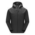 Men's outdoor waterproof hooded jacket in deep black with windproof functional fabric - Women's 2XL / Tops / Men's Dark Gray