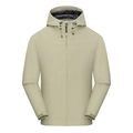 Outdoor light khaki hooded windbreaker with waterproof fabric and adjustable cuffs - Women's 2XL / Tops / Men's Khaki