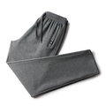 Pantalones de chándal grises de algodón para hombre con cordón y logo en el bolsillo - M / Gris
