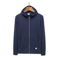 Zonwerend herenjack in marineblauw, UPF 50+ met ademende honingraatstructuur - M / Diepblauw (Heren)