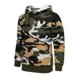 Men's forest camouflage hoodie featuring drawstring hood and kangaroo pocket in green camo - Forest Camo
