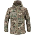 Tactical softshell shark skin jacket for men featuring multi-terrain camouflage pattern - S / MultiCam