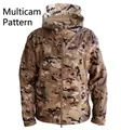 Dettagli della giacca tattica softshell mimetica CP con tasche e fodera in pile - S / Mimetico CP