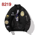 Klassische schwarze MA1 Bomberjacke mit bunter Stickerei und praktischer Ärmeltasche - S / Schwarz Dünner Stil