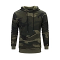 Herren Camouflage Hoodie mit Kordelzug und Kängurutasche in klassischem Dschungelgrün - S / Armeegrün