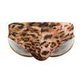 Herren Badehose mit Tigermuster und schnell trocknendem Stoff am männlichen Torso-Modell - M / Tigermuster