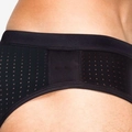 Sexy Herren Bademode in Schwarz mit atmungsaktivem Mesh-Einsatz und Perforationsdetail - M / Schwarz