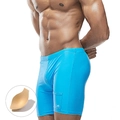 Maillot de bain homme bleu ciel à séchage rapide avec poche latérale et rembourrage - M / Bleu Lac