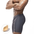 Short de bain homme gris foncé avec poche latérale et rembourrage en éponge amovible - M / Gris