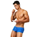 Bóxer de hombre azul real con lunares blancos y diseño ajustado de alta calidad - M / Azul real