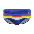 Herren Badehose in Königsblau mit Streifenbund aus schnelltrocknendem Stretch - M / Dunkelblau
