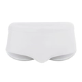 Bañador tipo bóxer blanco para hombre con diseño minimalista y elástico - M / Blanco