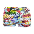Maillot de bain pour hommes avec imprimé pop art coloré et taille élastique confortable - M / Imprimé Lèvres