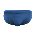 Men's solid royal blue swim briefs with elastic quick-dry fabric and U-convex design - M / Royal Blue