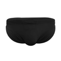 Maillot de bain bikini noir uni pour hommes en tissu extensible à séchage rapide - Noir