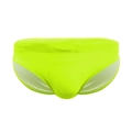 Maillot de bain homme vert néon minimaliste en tissu élastique à séchage rapide - Vert Fluorescent