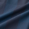 Chemise homme en coton à manches longues avec rayures verticales bleu foncé et gris - S / Bleu-noir
