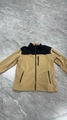 Chaqueta de forro polar para hombre en camello y negro con bolsillos con cremallera - Caqui Patchwork Negro