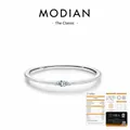 Minimalist S925 sterling silver ring featuring a marquise-cut moissanite diamond - US Size 5 / Marquise Moissanite (MSR0256) / Silver