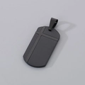 High-quality matte black stainless steel cross dog tag pendant for men in street style - Style B Black Cross Pendant Only (Without Chain)