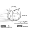 Silbernes Edelstahl-Wellenarmband mit Zirkonia im maritimen Ozean-Design - Gehöhlter Wellendiamant-Stil (DKB253013S)