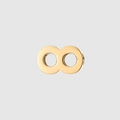 Polished golden stainless steel infinity symbol connector for jewelry DIY design - Infinity / Gold