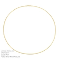 Minimalistische Schlangenkette aus 14K vergoldetem Edelstahl, 2,0 mm breit, 70 cm - 2.0mm / 70cm / Gold