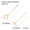 Detailed view of gold plated copper OT toggle clasp with textured hammered finish - 18K Gold Plated OT Clasp - Textured Surface