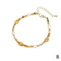 Handgemaakte parelarmband met gefacetteerde barnsteenkralen en gouden karabijnsluiting - Gele Gefacetteerde Kralen Stijl (BR1346-B)